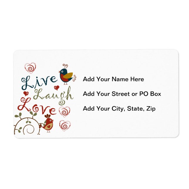 Love birds fraktsedel (Framsidan)