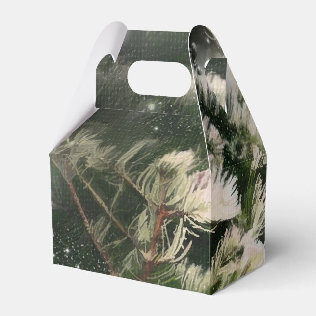Love birds + Gräs Träd Nattens Anpassningsbar Bröl Presentaskar (Framsidan Sidan)