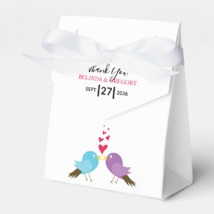 Love birds & Hearts Bröllop Presentaskar