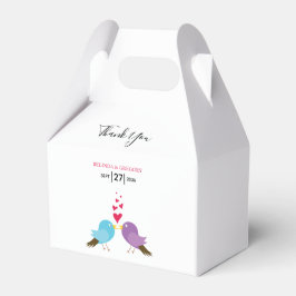 Love birds & Hearts Bröllop Presentaskar