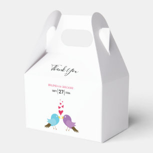 Love birds & Hearts Bröllop Presentaskar