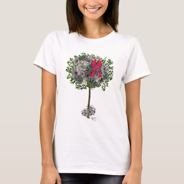 LOVE BIRDS i TRÄD T-shirt (Framsida)