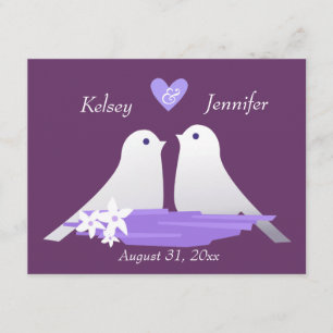 Love birds inbjudningar