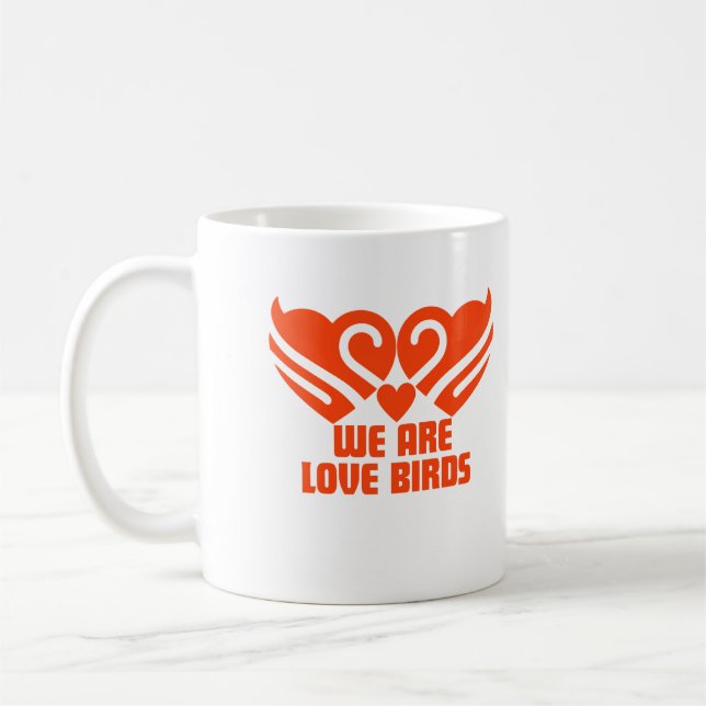 Love birds kaffemugg (Vänster)