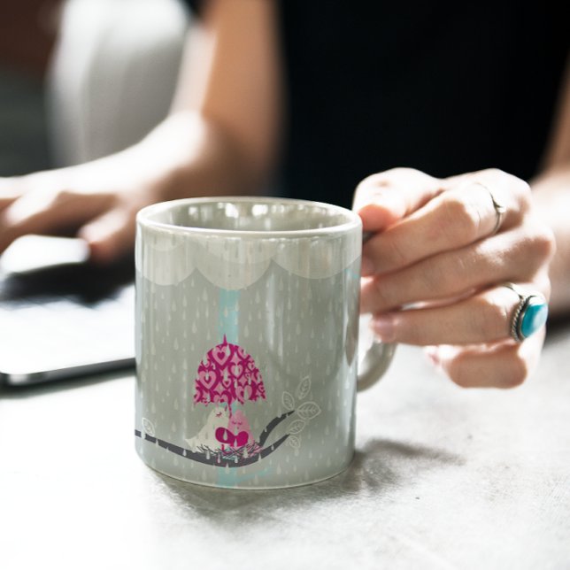 Love birds kaffemugg (Skapare uppladdad)