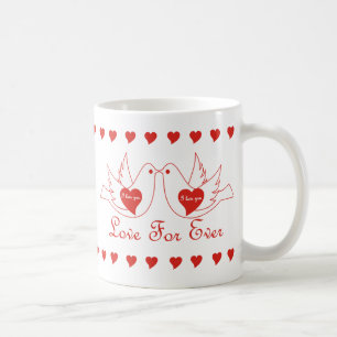 Love birds kaffemugg