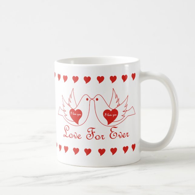 Love birds kaffemugg (Höger)