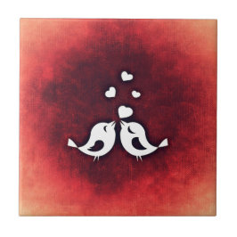 Love birds kakelplatta