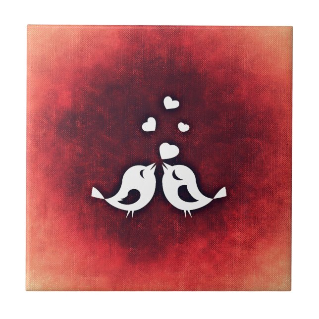 Love birds kakelplatta (Framsidan)