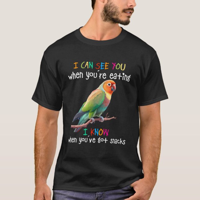 Love birds kan jag se dig när du äter Lovebi T Shirt (Framsida)
