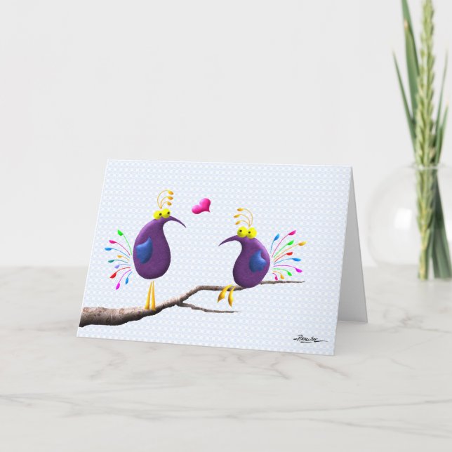 Love birds kort (Framsida)