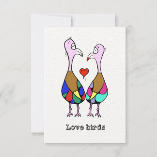 Love birds-kort kort