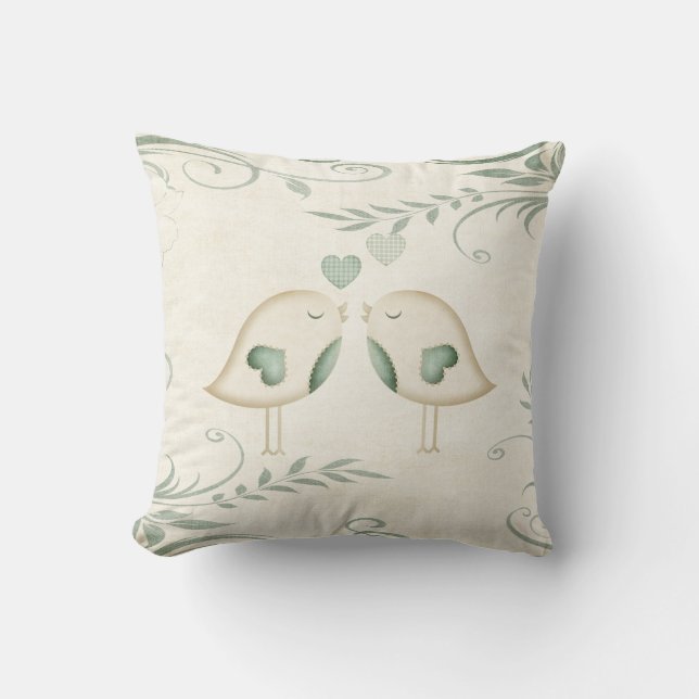 Love birds kudde (Framsida)