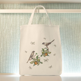 Love birds Livsmedel Tote Bag Tygkasse