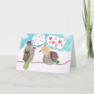 Love birds - Lovey-Dovey Birds vid Gren Tack Kort