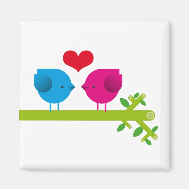 Love birds magnet (Framsidan)