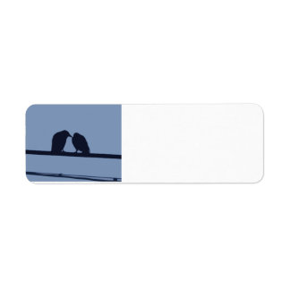 Love birds - märkning 1 returadress etikett