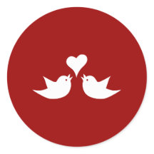 Love birds med Heart Bröllop Enagement