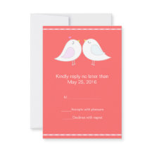 Love birds med Red Background OSA kort