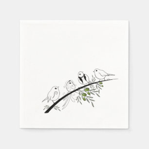 Love birds Napkins Pappersservett