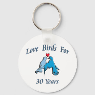 Love birds nyckelring