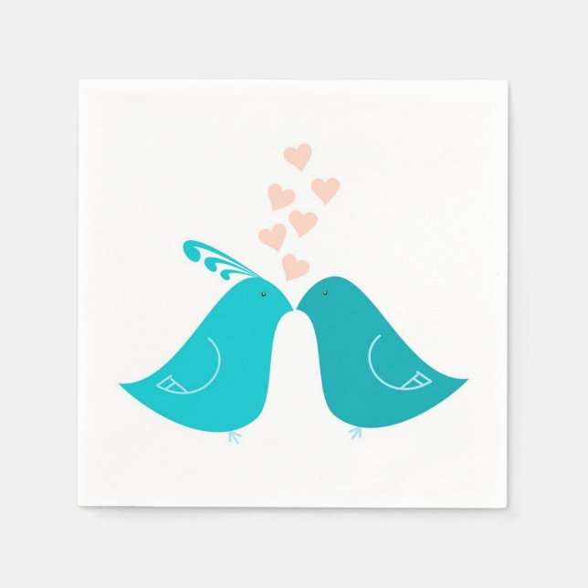 Love birds pappersservett (Framsidan)