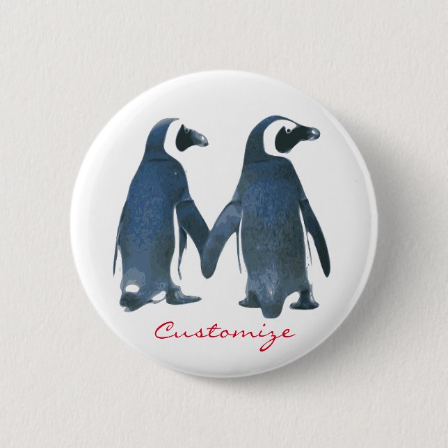 Love birds Penguin lite Thunder_Cove Knapp (Framsida)