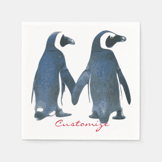 Love birds Penguin lite Thunder_Cove Pappersservett (Framsidan)