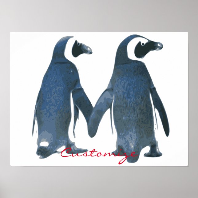 Love birds Penguin lite Thunder_Cove Poster (Framsidan)