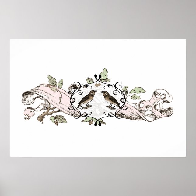 Love birds poster (Framsidan)