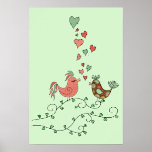 Love birds poster