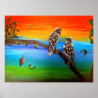 Love birds poster