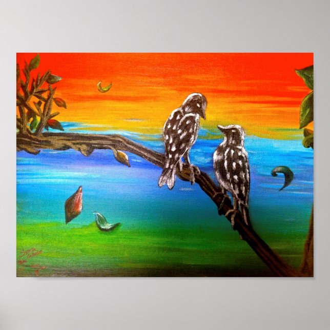 Love birds poster (Framsidan)