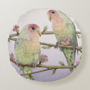 Love birds rund kudde