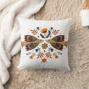 Love birds Scandinavian FolArt Kudde