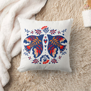 Love birds Scandinavian FolArt Kudde