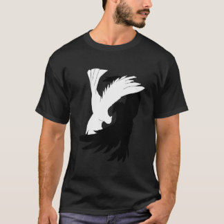 Love birds Shirt Raven Kråka Dove Yin Yang Shi T