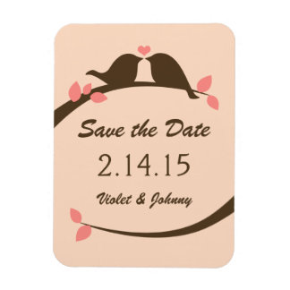 Love birds Spara datum Magnet