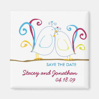 Love birds Spara datum magneter
