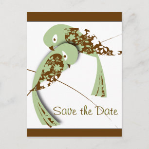 Love birds, Spara datum Meddelande Vykort