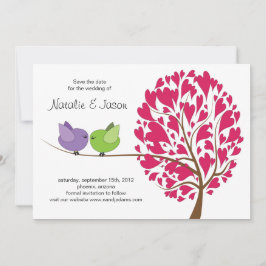 Love birds Spara datumkortet Datumet