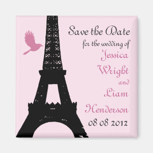 Love birds sparar datera (rosor) magnet