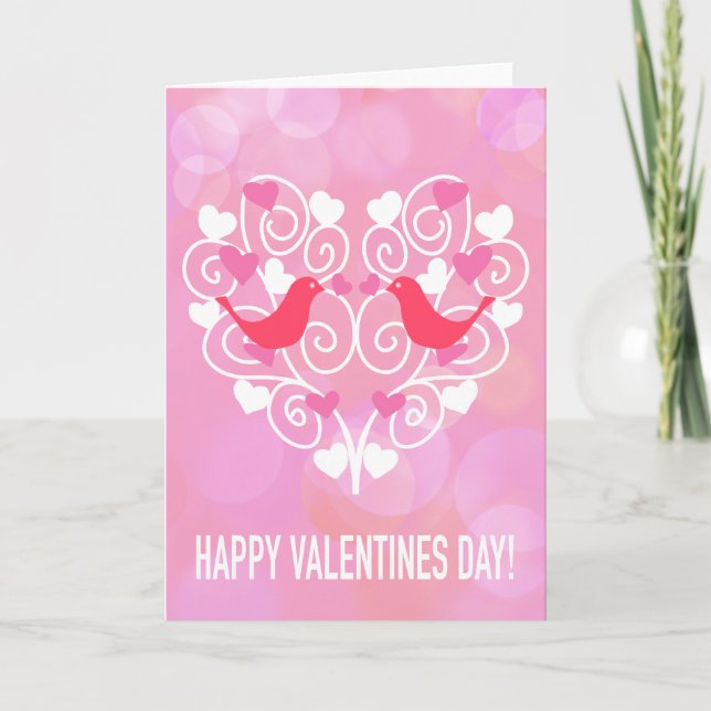 Love Birds Valentines Day Card Helgkort (Framsida)