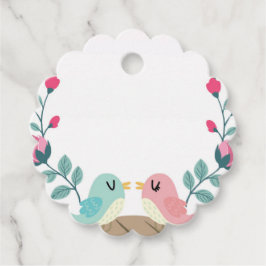 love birds vår blommor gåvor etiketter