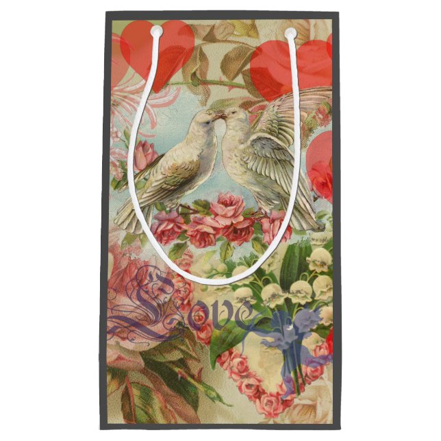 Love birds Vintage Antique Heart (Framsidan)