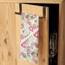 love birds Vintage Valentindagen Köket Towels