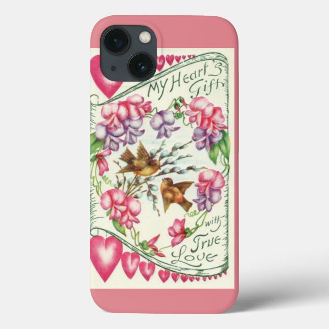Love birds Vintage Valentine (Baksida)