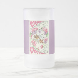 love birds Vintage Valentine Mugg