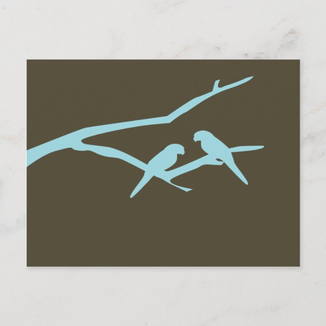 love birds vykort (Framsida)