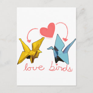 love birds vykort
